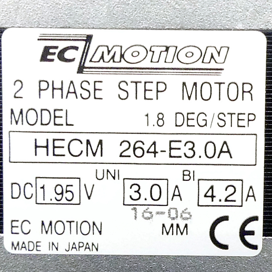 NEMA24 2-Phasen-Schrittmotor 1.8° 0.85Nm Litzen:8 3.0A Frontwelle:8mm  