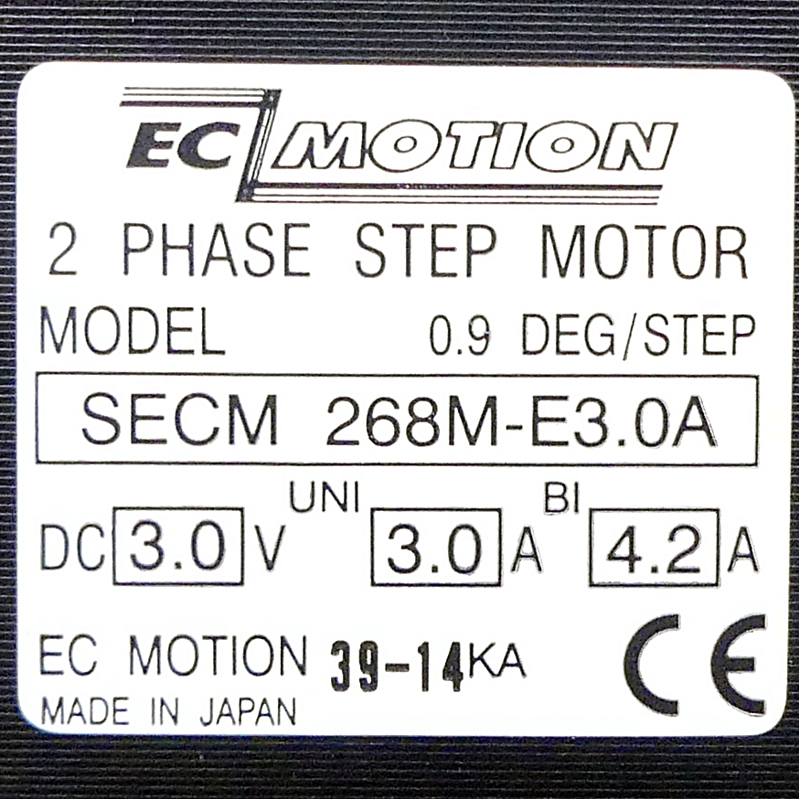 NEMA23 2-phase stepper motor 0.9° 1.45Nm Strands: 8 3.0A Front shaft: 6.35mm  