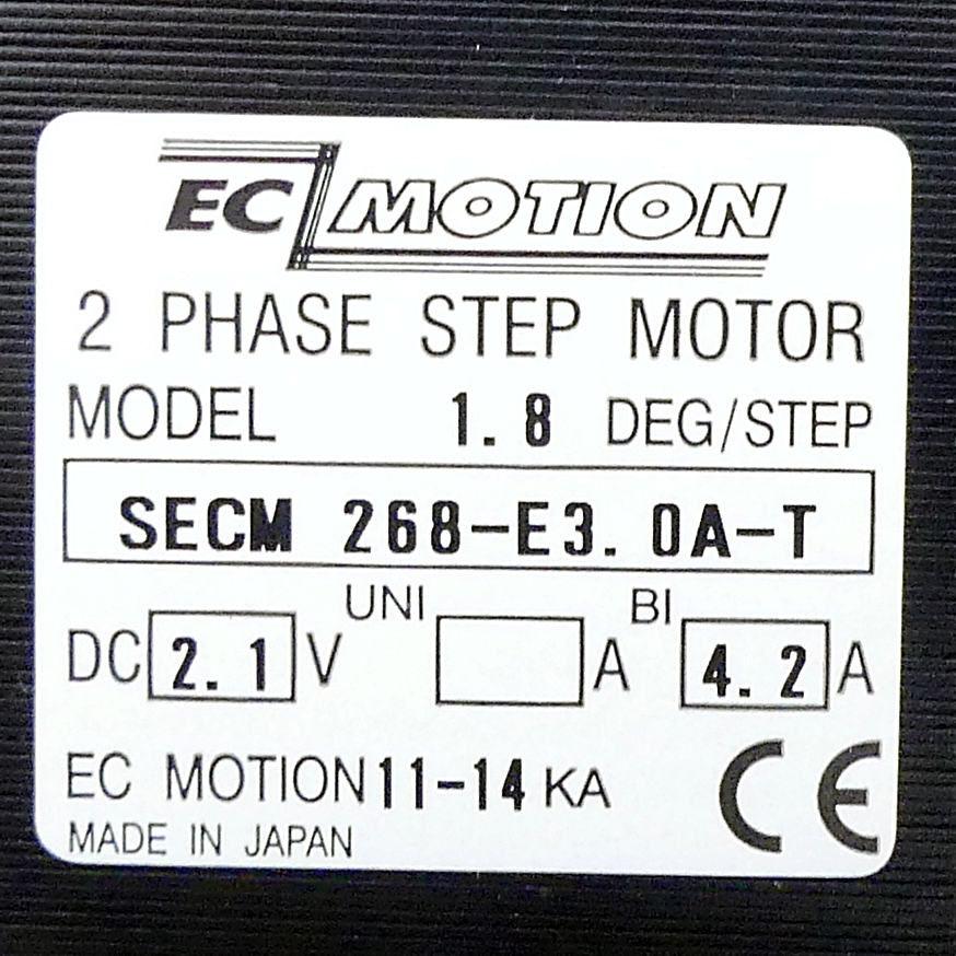 NEMA23 2-Phasen-Schrittmotor 1.8° 1.35Nm Anschlußkasten 3.0A Frontwelle:6.35mm  