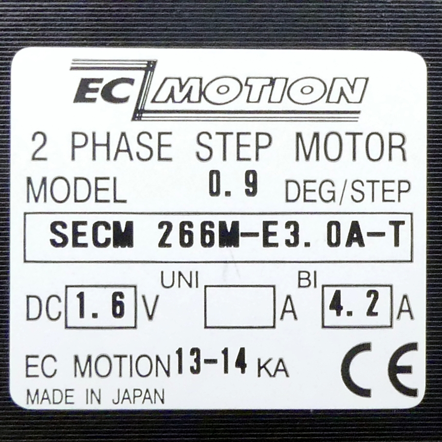 NEMA23 2-phase stepper motor 0.9° 0.95Nm Junction box 2.0A Front shaft: 6.35mm  