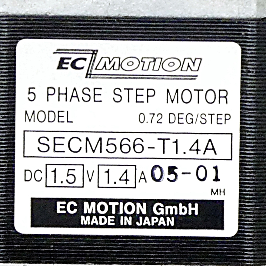 SIZE60 5-phase stepper motor 0.72° 0.83Nm Strands: 10 1.4A Front shaft: 8mm  
