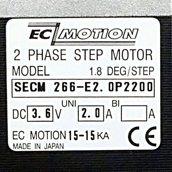 NEMA23 2-Phasen-Schrittmotor 1.8° 0.9Nm Litzen:8 2.0A Frontwelle:6.35mm Encoder Line Driver  