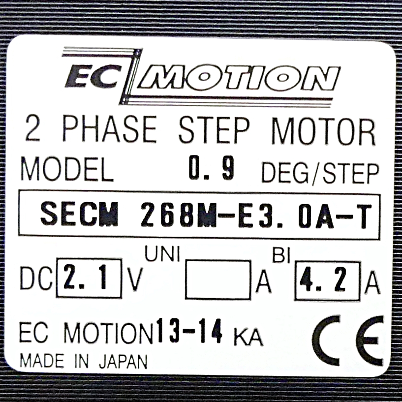 NEMA23 2-Phasen-Schrittmotor 0.9° 1.45Nm Anschlußkasten 3.0A Frontwelle:6.35mm  