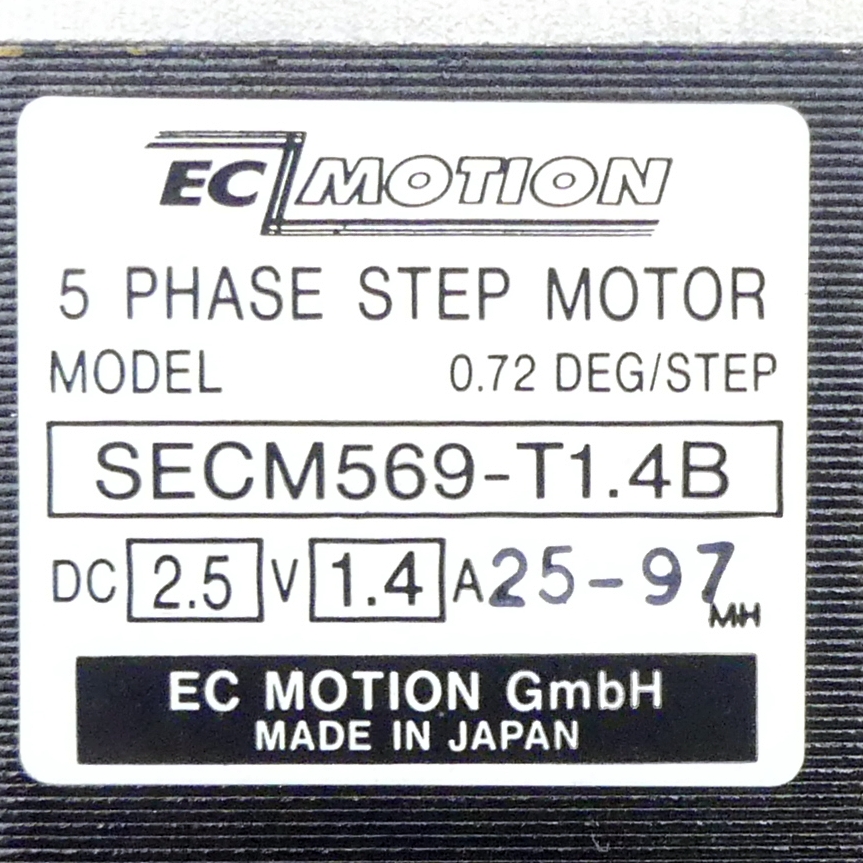 SIZE60 5-phase stepper motor 0.72° 1.66Nm Strands: 10 1.4A 2 shaft ends: 8mm  