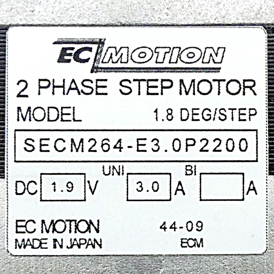 NEMA23 2-phase stepper motor 1.8° 0.39Nm Strands: 8 3.0A Front shaft: 6.35mm Encoder line driver  
