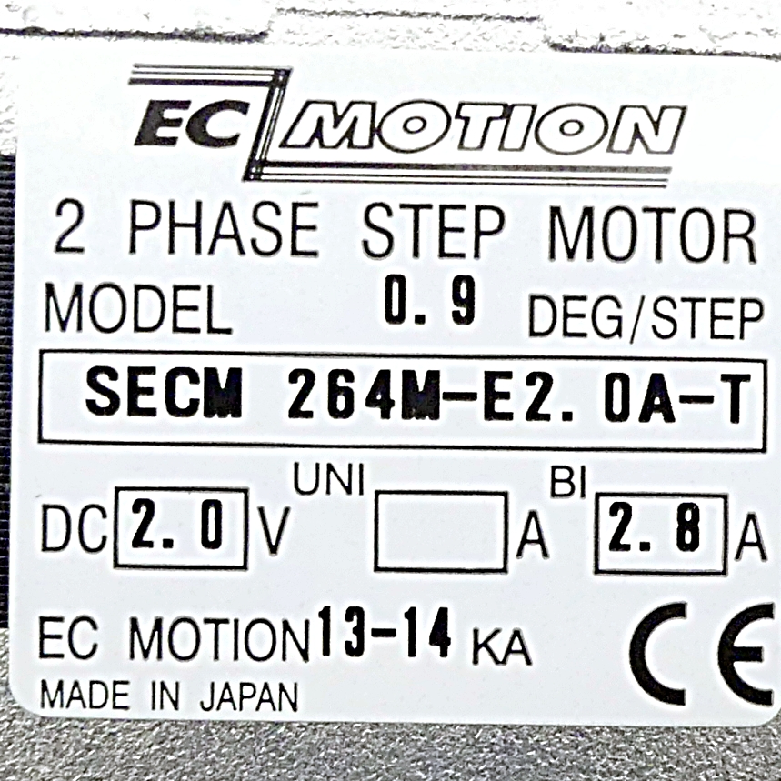 NEMA23 2-Phasen-Schrittmotor 0.9° 0.44Nm Anschlußkasten 2.0A Frontwelle:6.35mm  