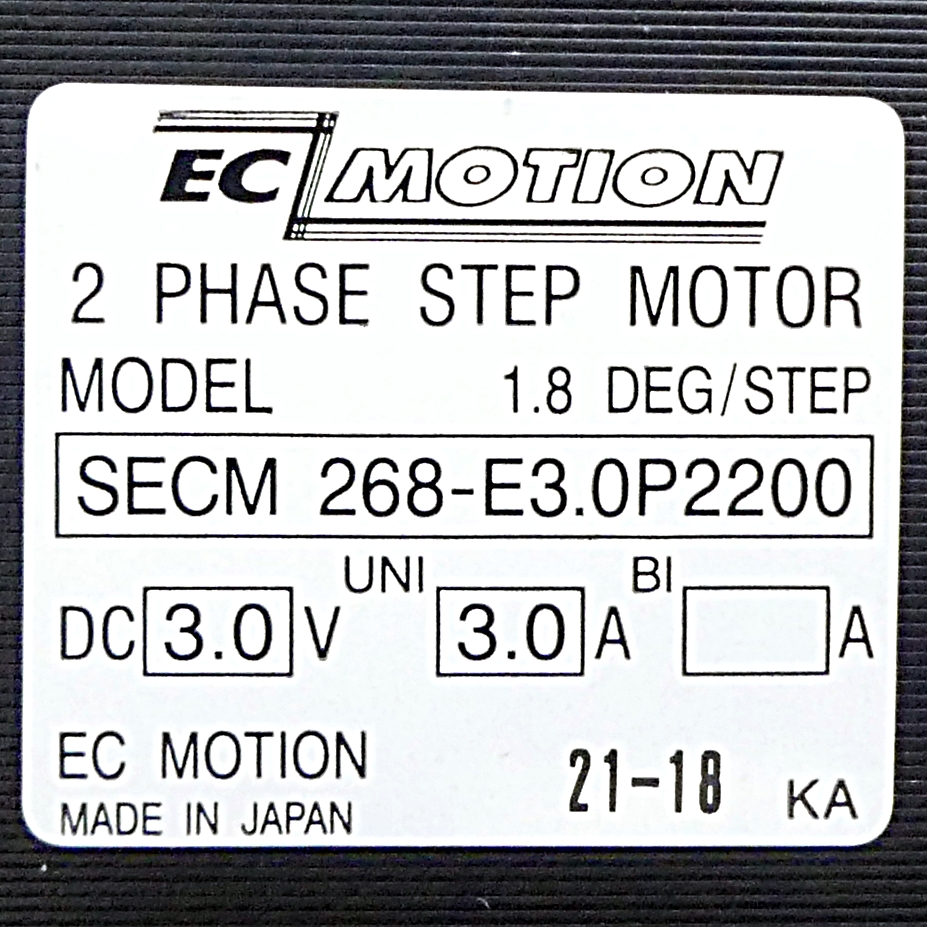 NEMA23 2-phase stepper motor 1.8° 1.35Nm Strands: 8 3.0A Front shaft: 6.35mm Encoder line driver  