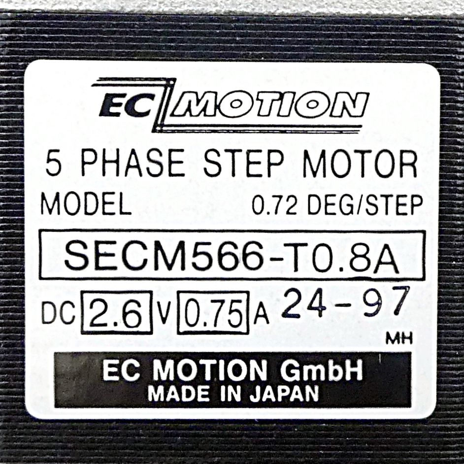 SIZE60 5-phase stepper motor 0.72° 0.83Nm Strands: 10 0.8A Front shaft: 8mm  