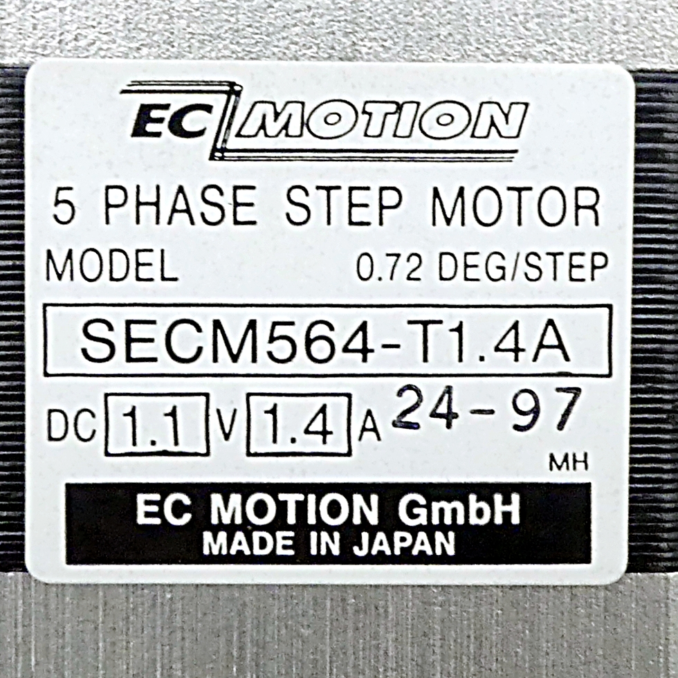SIZE60 5-phase stepper motor 0.72° 0.42Nm Connection box 1.4A Front shaft: 8mm  