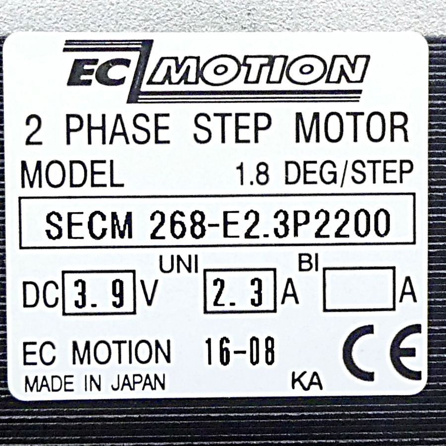 NEMA23 2-Phasen-Schrittmotor 1.8° 1.35Nm Litzen:8 2.3A Frontwelle:6.35mm Encoder Line Driver  Neu OVP