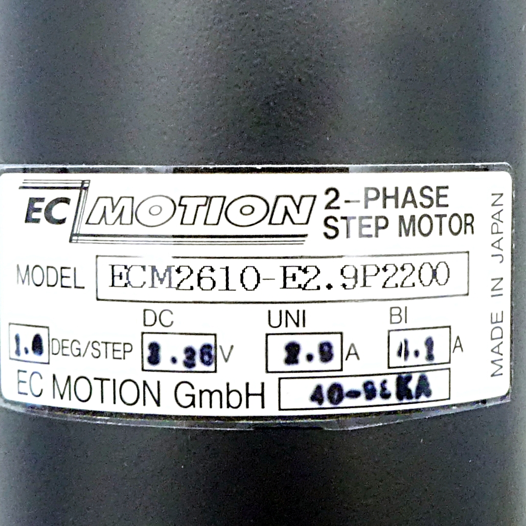 NEMA23 2-Phasen-Schrittmotor 1.8° 1.25Nm Litzen:8 2.9A Frontwelle:6.35mm Encoder Line Driver  Neu OVP