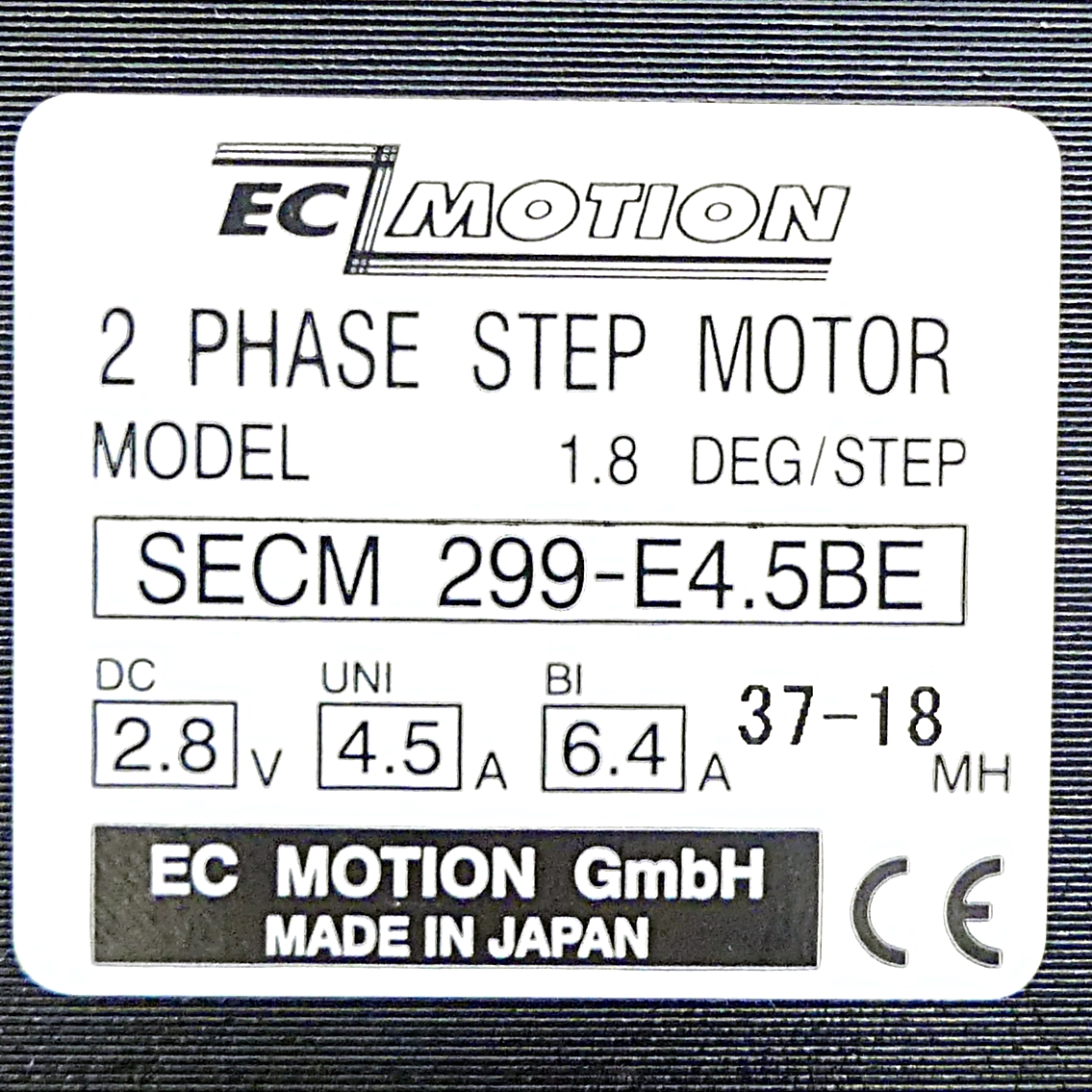 NEMA34 2-phase stepper motor 1.8° 5.4Nm Strands: 8 4.5A  2 shaft ends: 14mm  