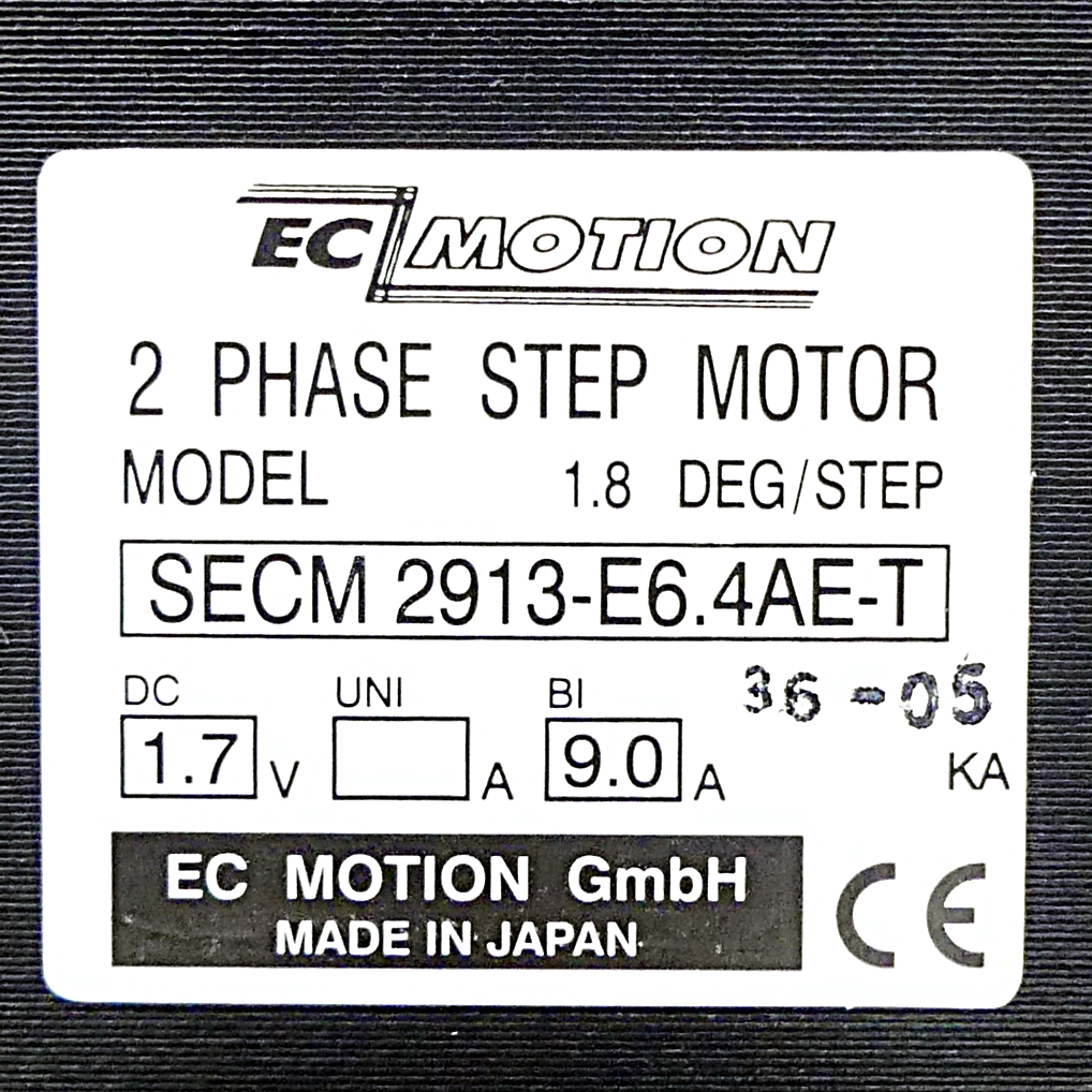 NEMA34 2-Phasen-Schrittmotor 1.8° 7.2Nm Anschlußkasten 6.4A Frontwelle:14mm  Neu OVP