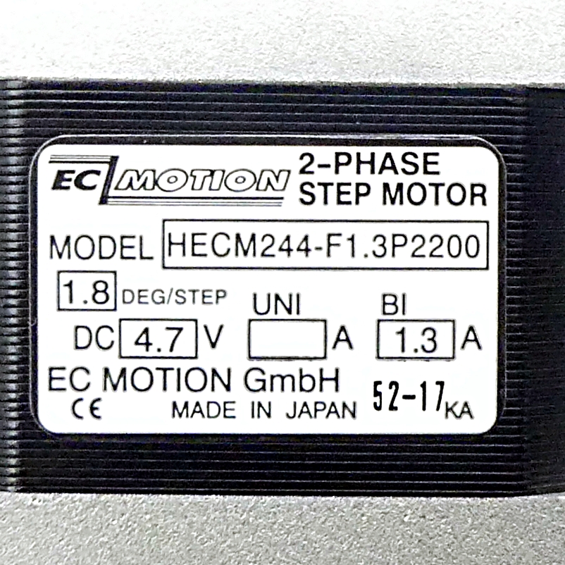 NEMA17 2-Phasen-Schrittmotor 1.8° 0.5Nm Litzen:4 1.3A Frontwelle:5mm Encoder Line Driver  Neu OVP