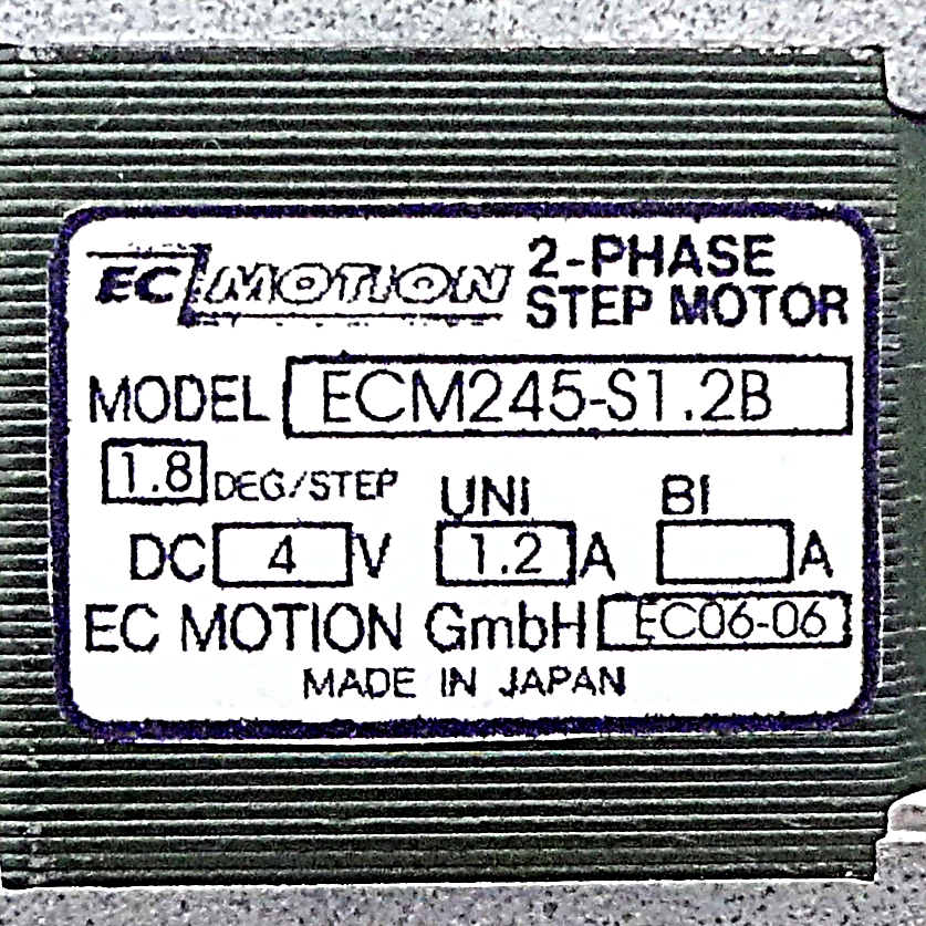 NEMA17 2-Phasen-Schrittmotor 1.8° 0.22Nm Litzen:6 1.2A 2-Wellenenden:5mm  Neu OVP