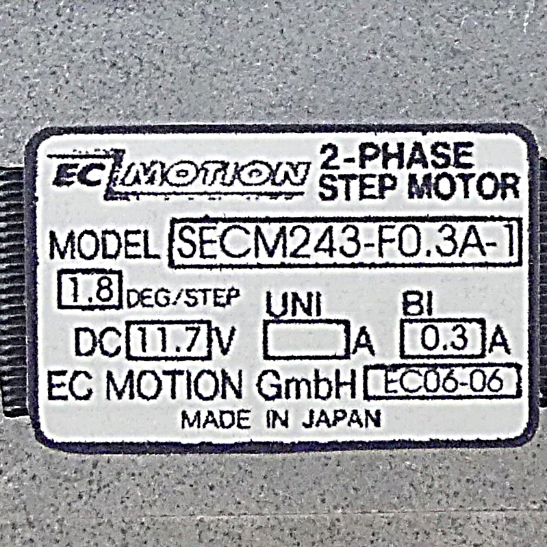 NEMA17 2-phase stepper motor 1.8° 0.16Nm Strands: 4 0.3A Front shaft: 5mm  