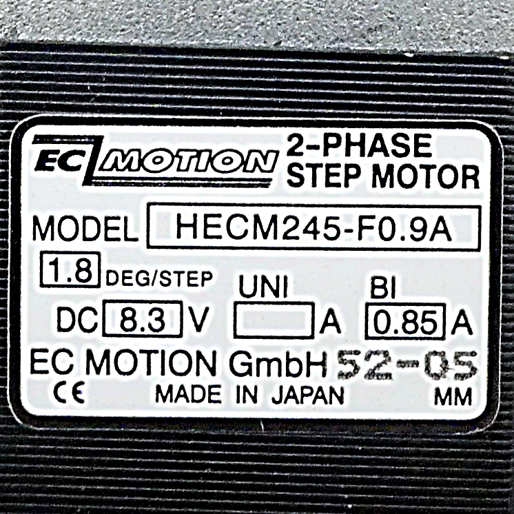 NEMA17 2-Phasen-Schrittmotor 1.8° 0.62Nm Litzen:4 0.85A Frontwelle:5mm  Neu OVP