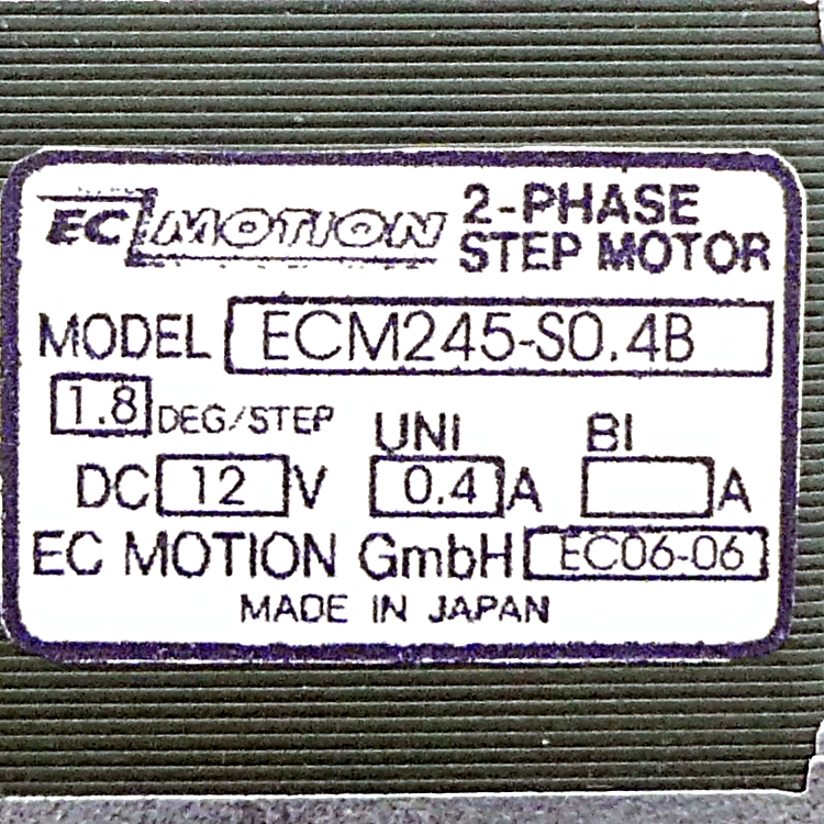 NEMA17 2-Phasen-Schrittmotor 1.8° 0.22Nm Litzen:6 0.4A 2-Wellenenden:5mm  Neu OVP