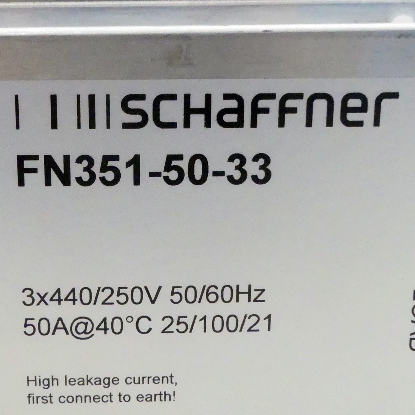 Universal 3-phase EMC filter  Used