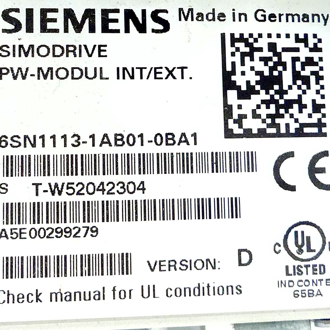 Pulswiderstandsmodul SIMODRIVE 611  Gebraucht