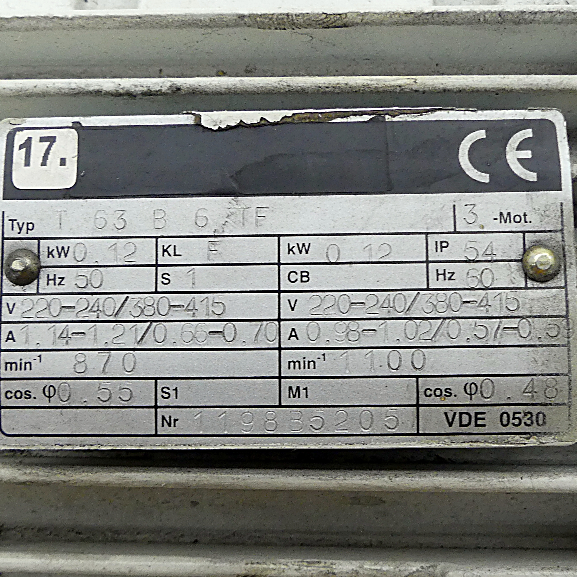 Electric motor  Used