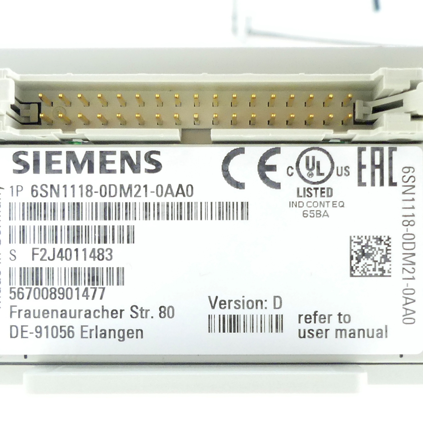 SIMODRIVE 611-D Regelungseinschub  Used