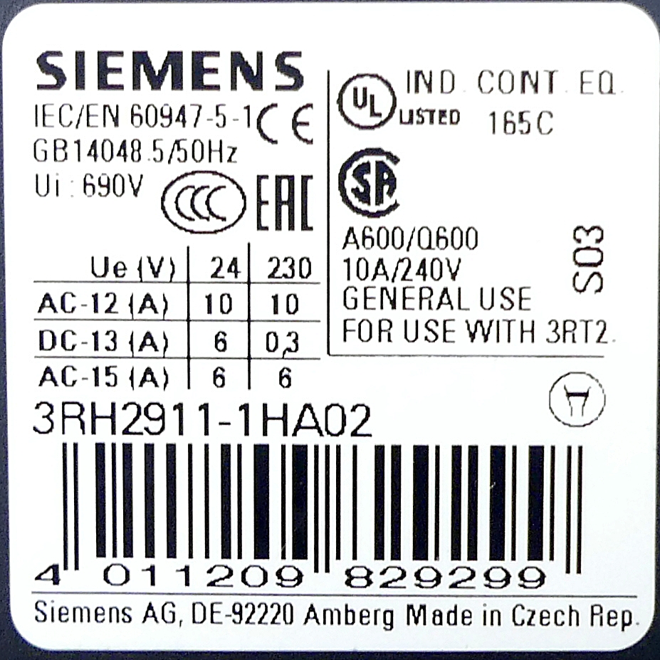 auxiliary switch  New FS