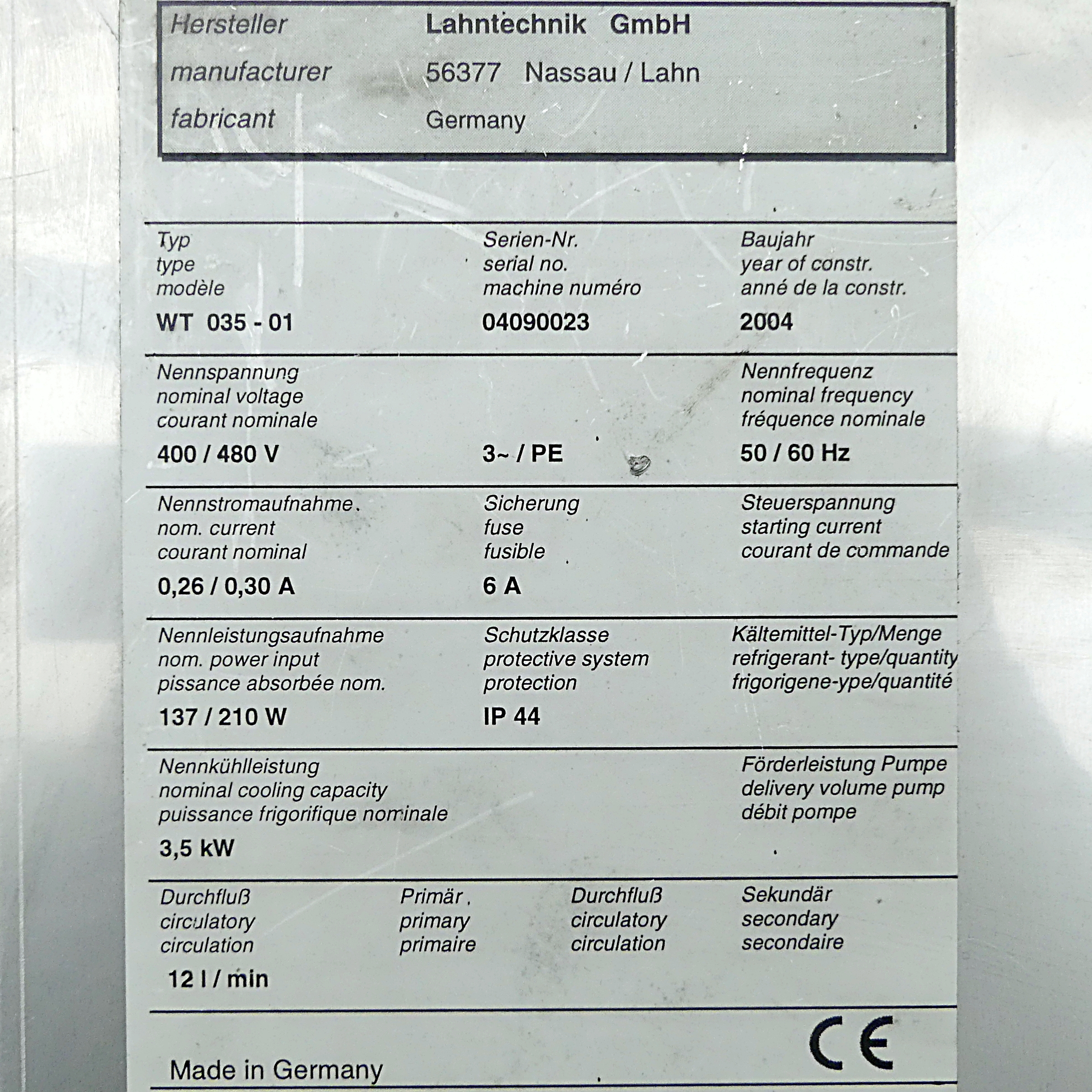 Wassergekühlter Wärmetauscher mit Umwälzpumpe  Gebraucht