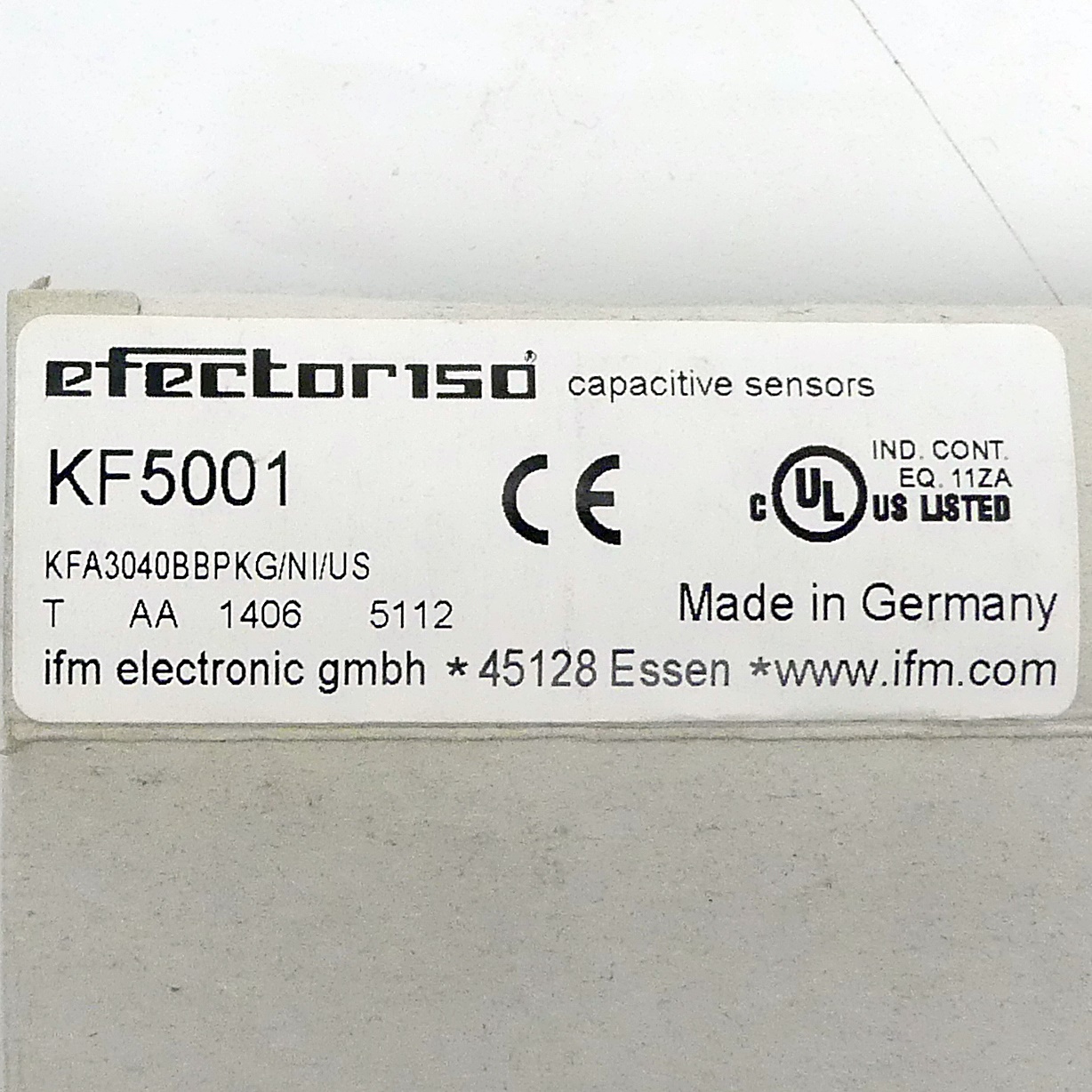 Kapazitiver Sensor KFA3040BBPKG/NI/US Neu OVP