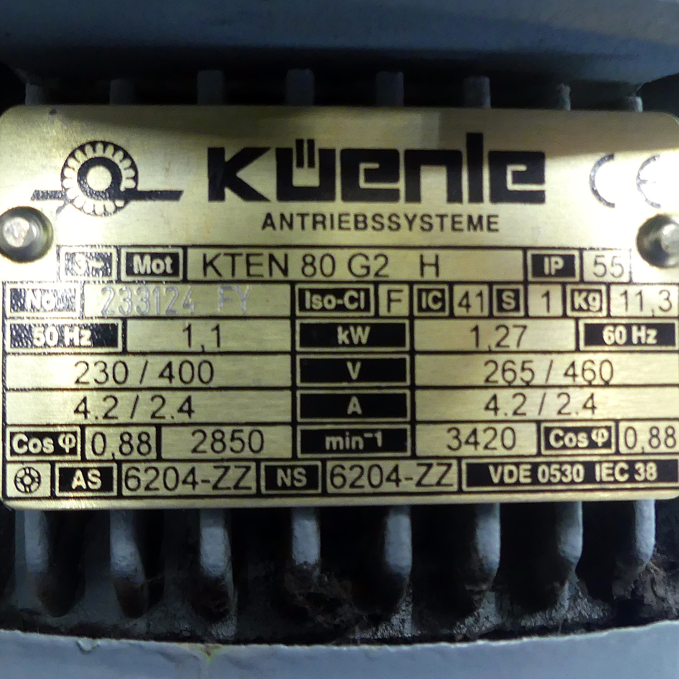 Drehstrommotor  Gebraucht