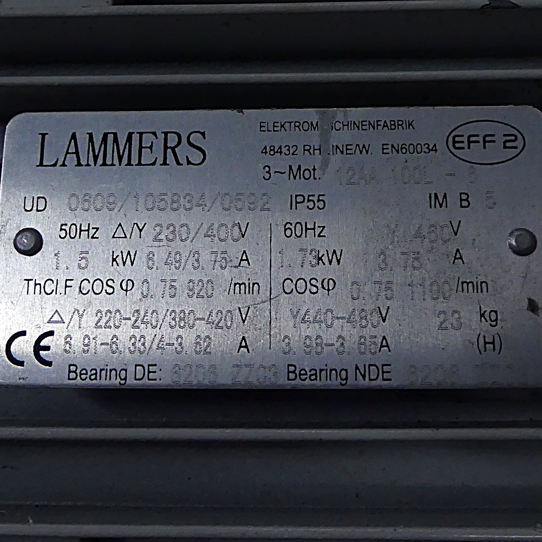 Three-phase motor  Used