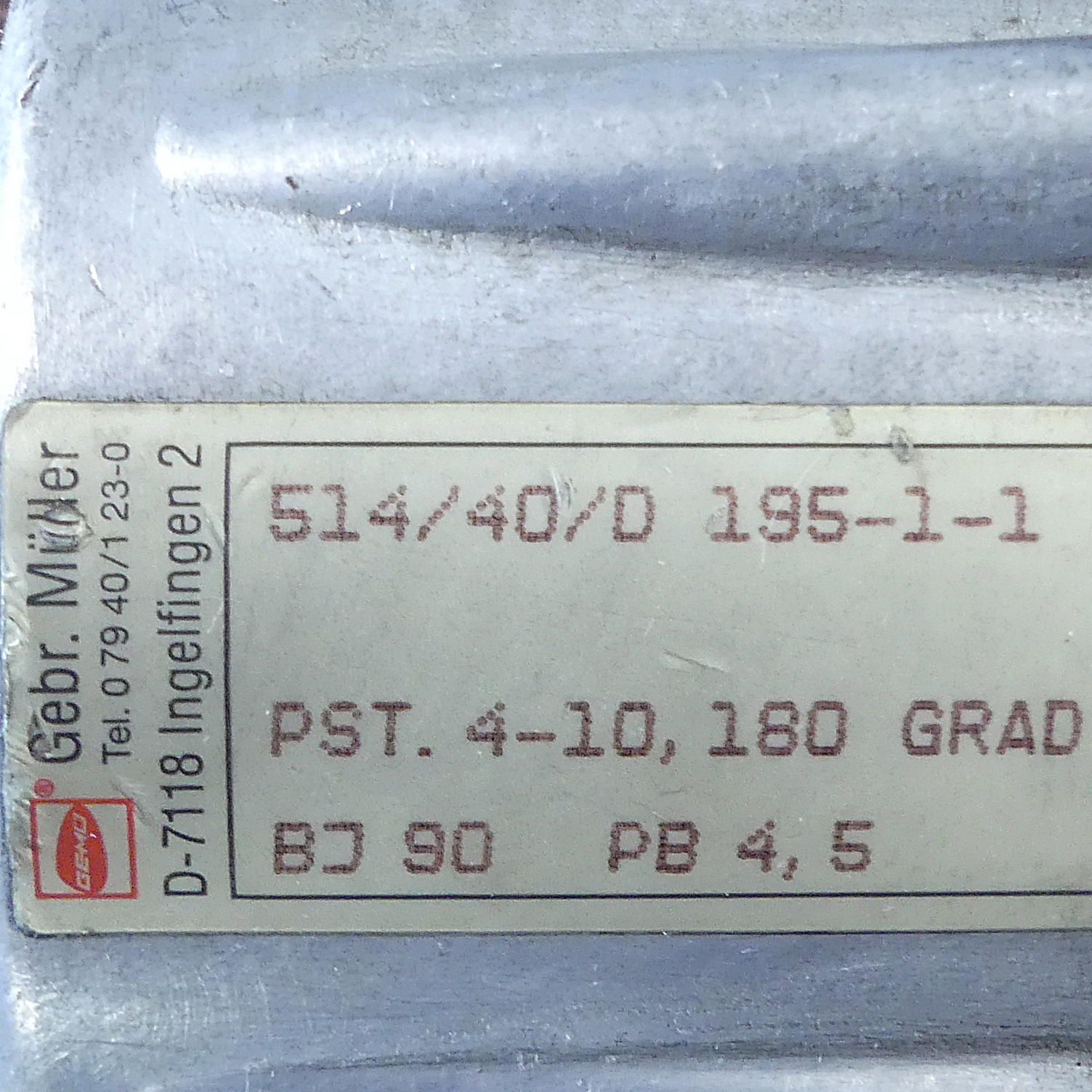 Angle seat valve  Used