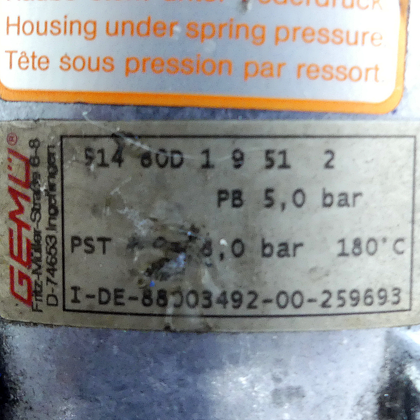 Angle seat valve  Used