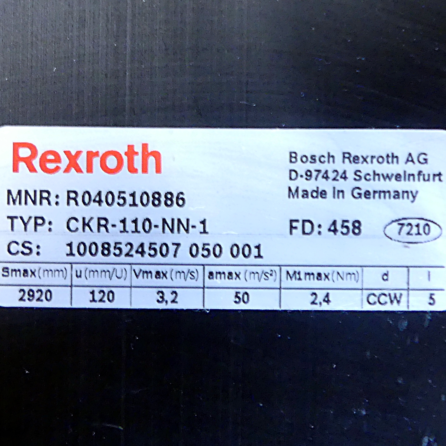  CKR-110-NN-1 