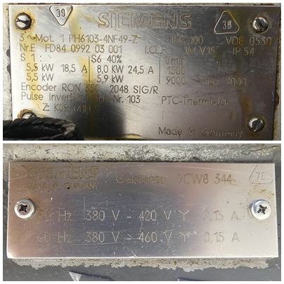 Spindelmotor mit Gebläse 