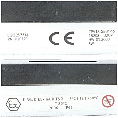 Elektrik-Anschaltung CPV18-GE-MP-6 