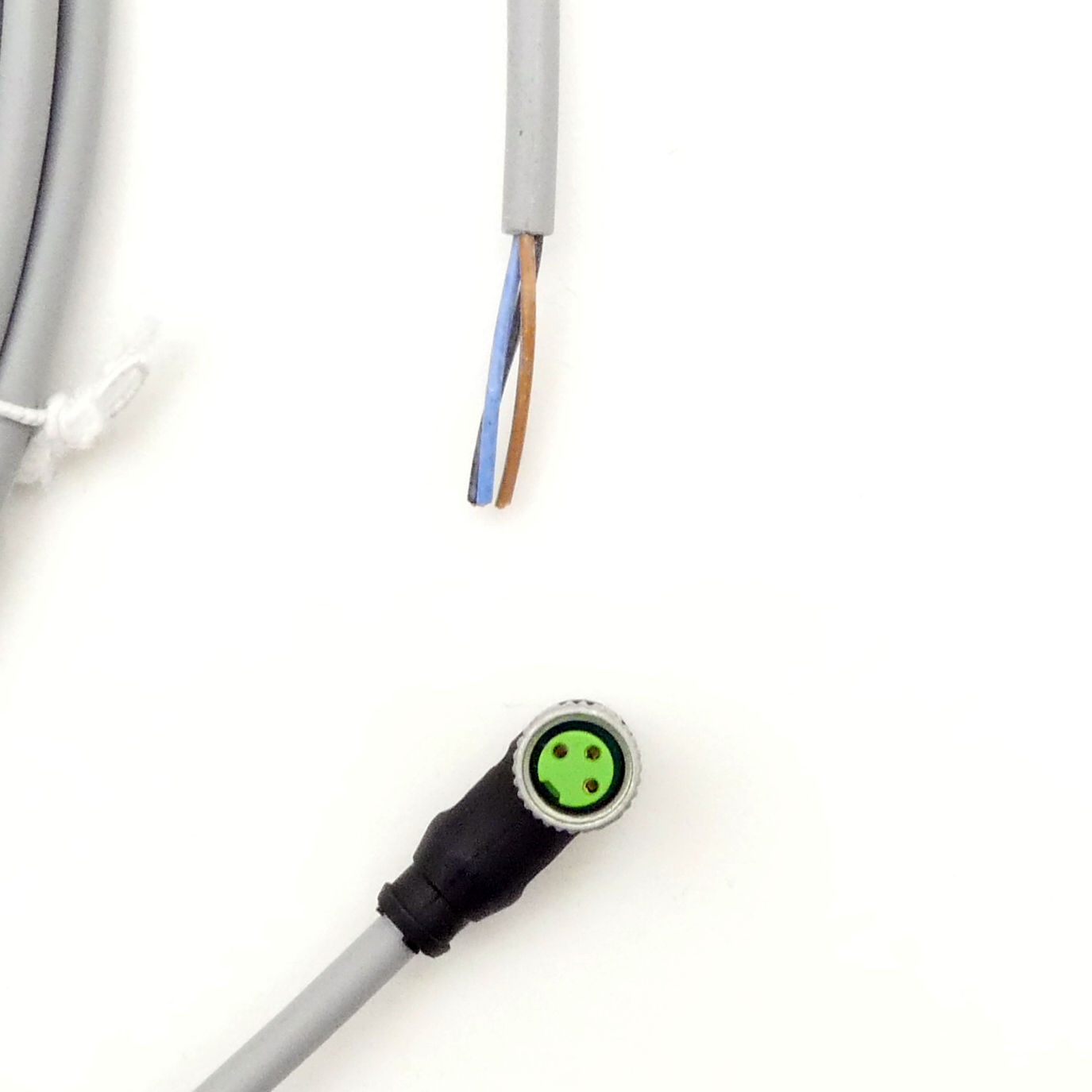 M8 female 90° A-cod. with cable 