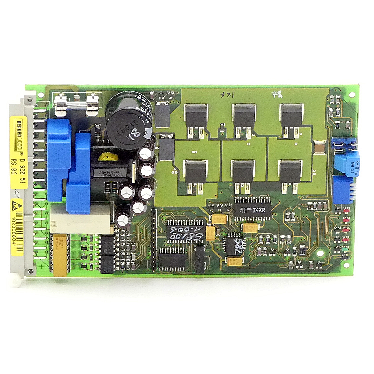 Power drive card for 3-phase stepping motors D920.51 