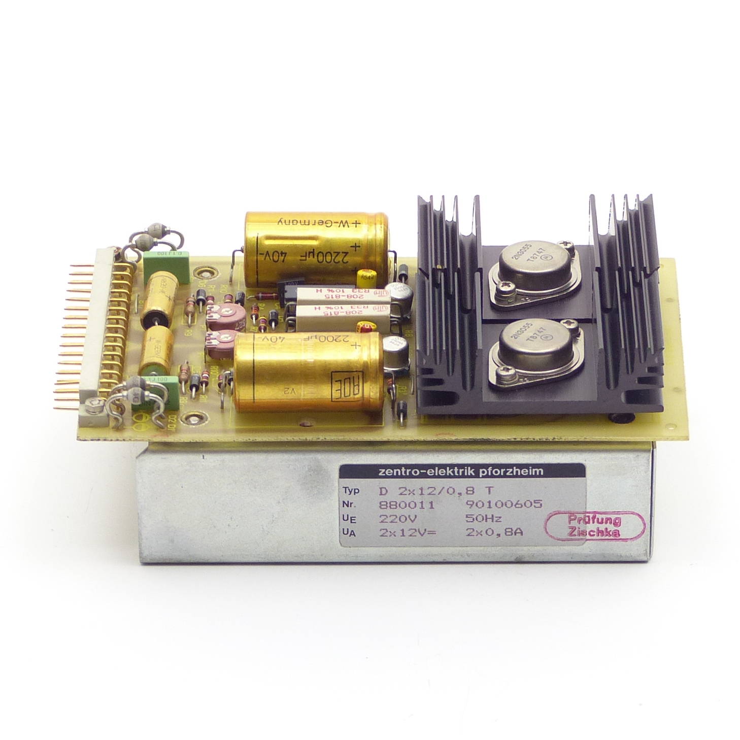Power Supply Unit D 2x 12/0,8 T