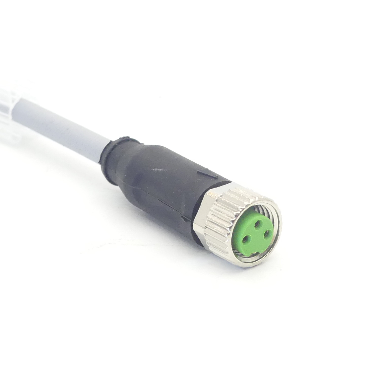M8 female 0° A-cod. with cable 