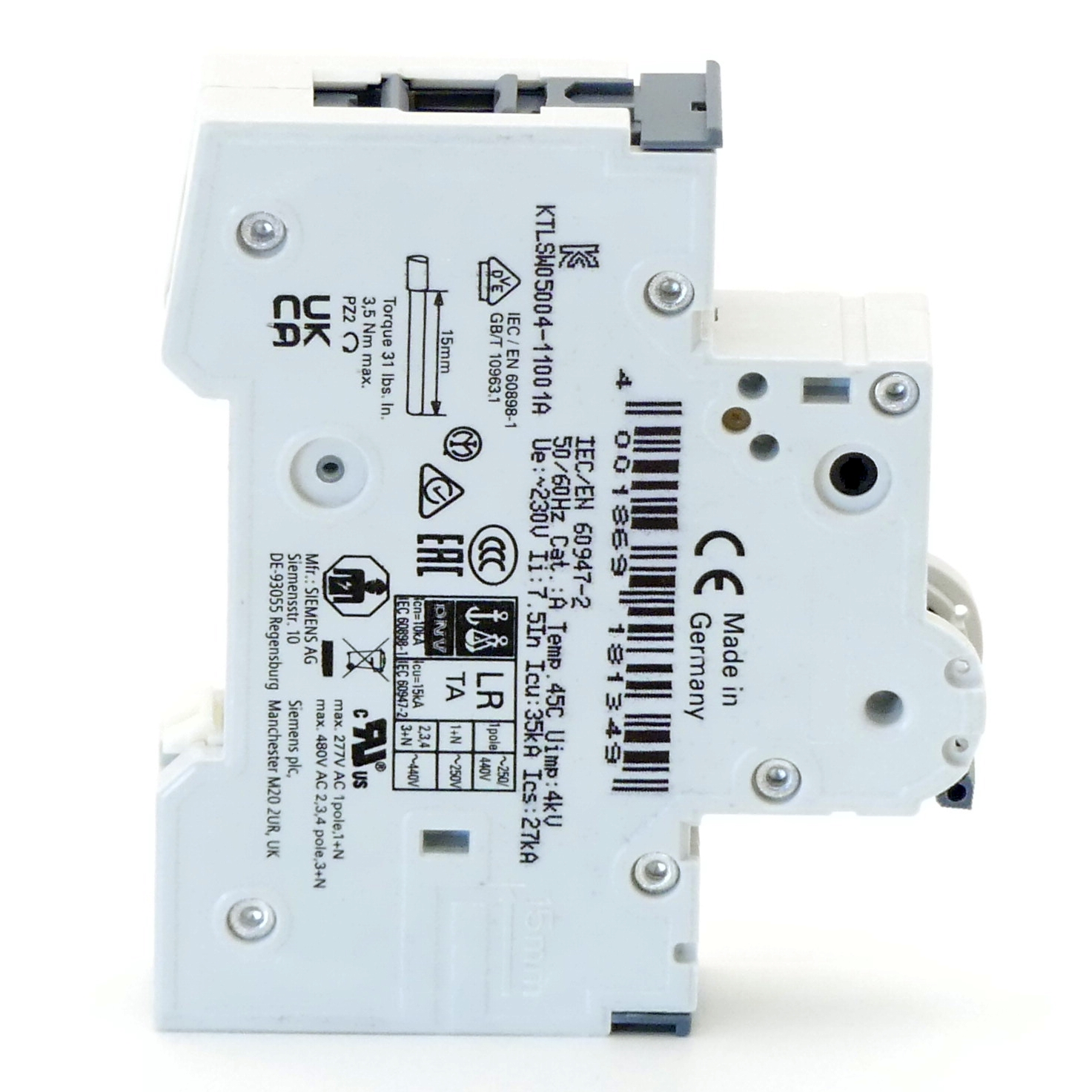 Miniature circuit breaker