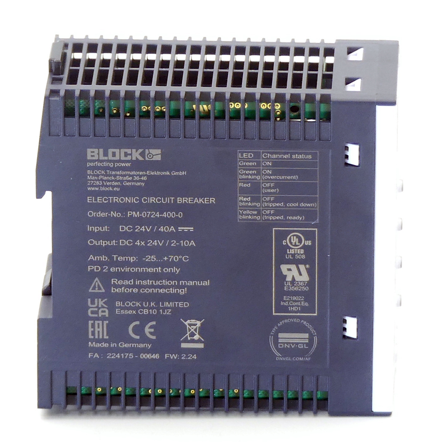 4-Channel circuit breaker 