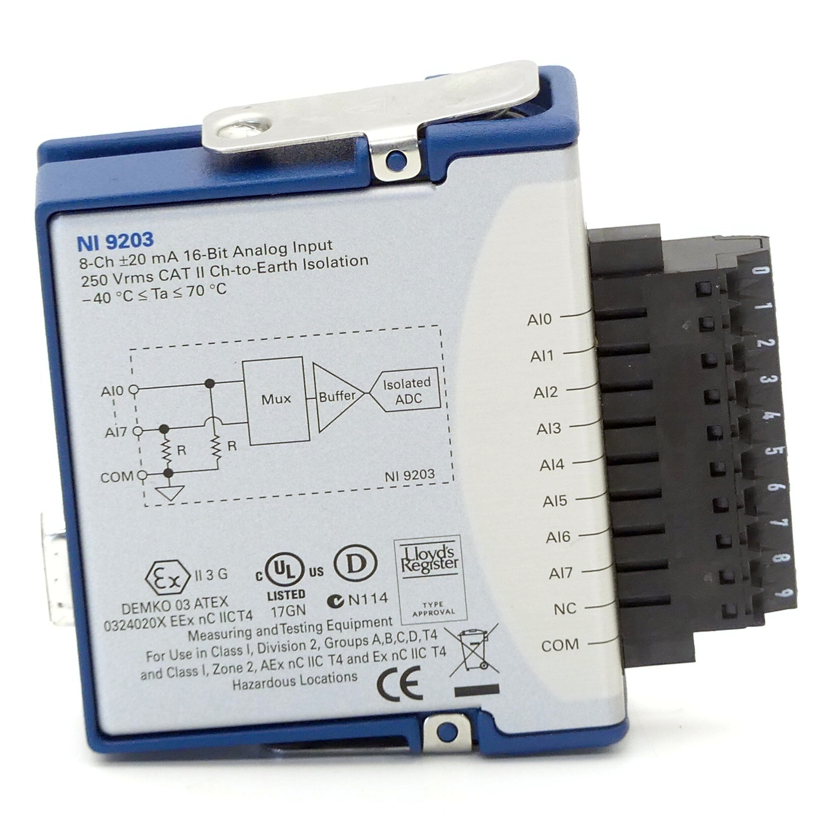 Current input module NI 9203