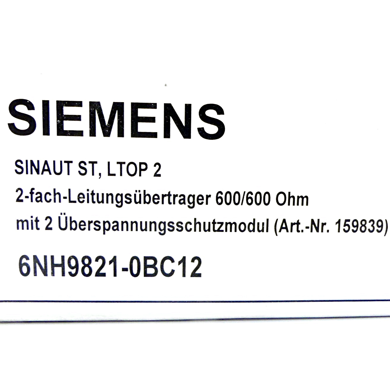 2-fach Leitungsüberträger SINAUT ST, LTOP 2 