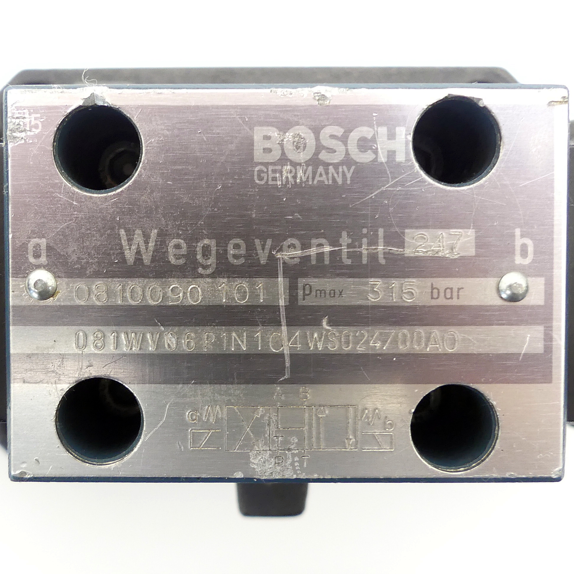 Vorgesteuertes 4/3-Wegeventil 081WV16P1N304XYWS024/00-0