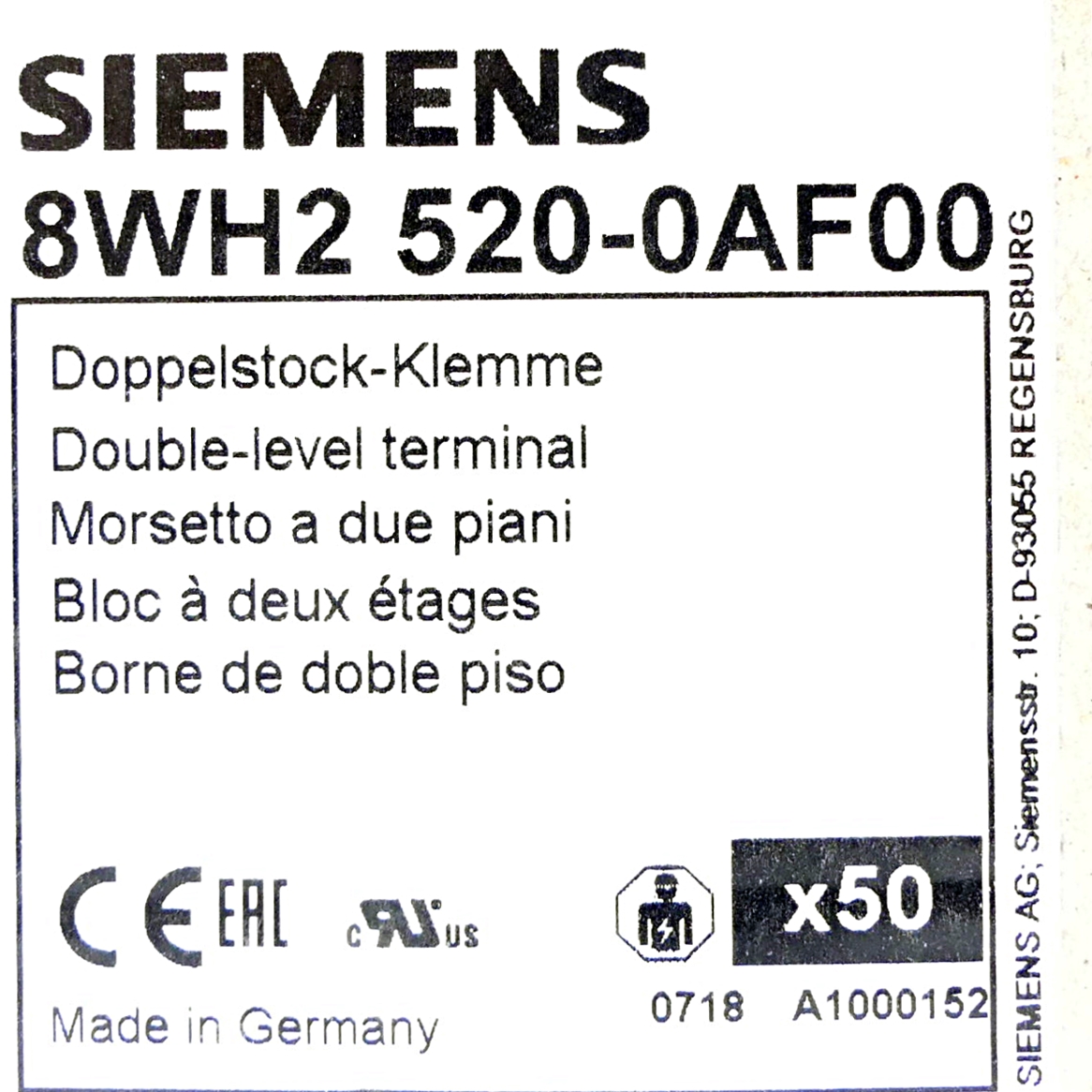 50 Pieces Double-level terminal 