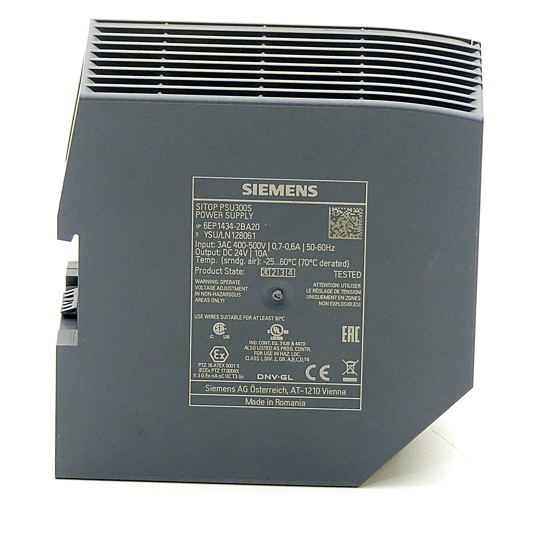 SITOP PSU300S 24 V/10 A stabilized power supply 