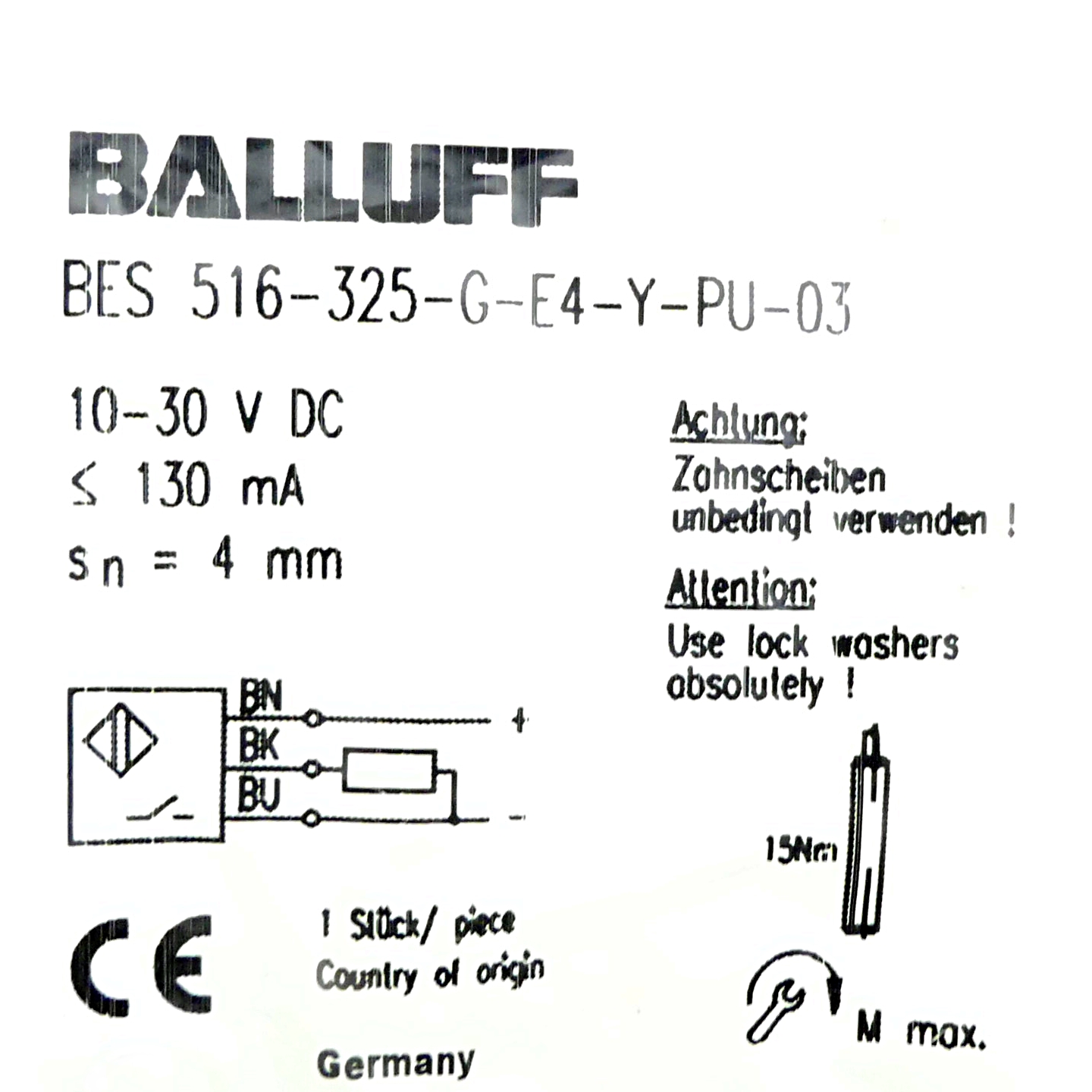 Näherungsschalter BES 516-325-G-E4-Y-PU-03