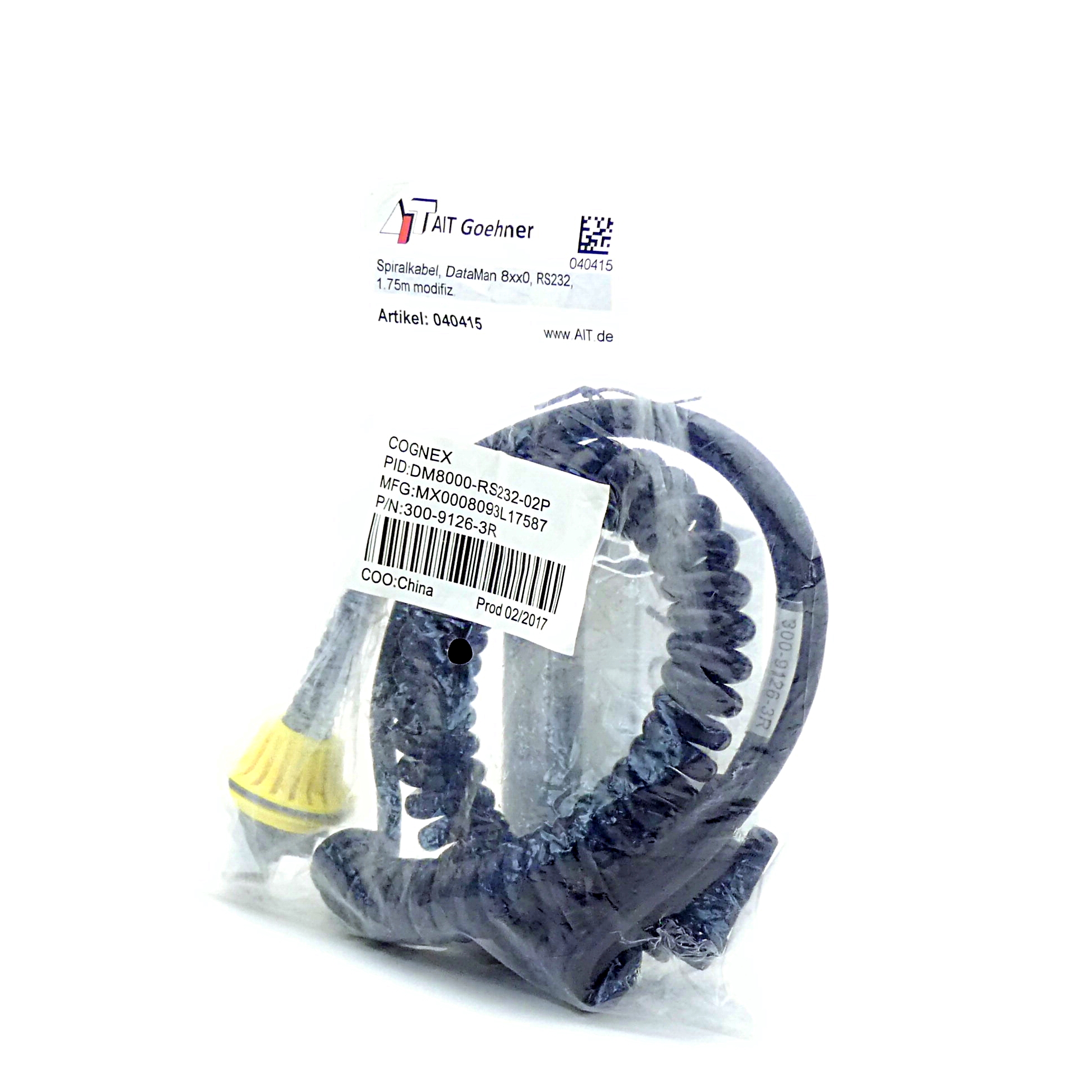 Spiralkabel, DataMAn 8xx0, RS232, 1.75m