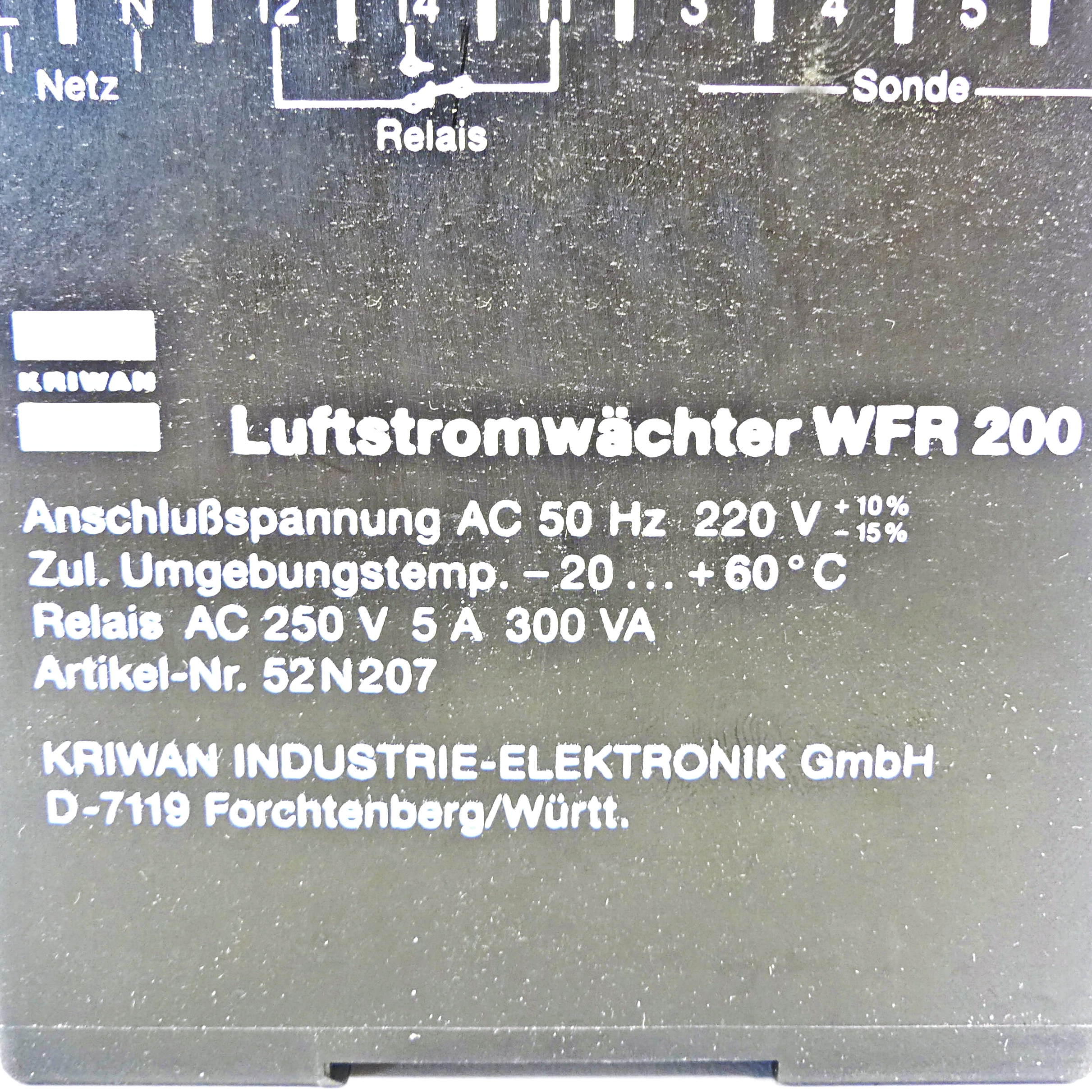 Strömungssonde und Luftstromwächter